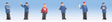 Working People -- German Railway Officials pkg(6)
