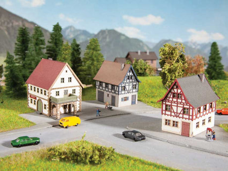 Village Set -- Laser-Cut Kit - Farm and 2 Houses