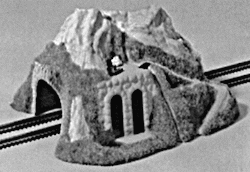Tunnel -- Double Track, Straight with Arch