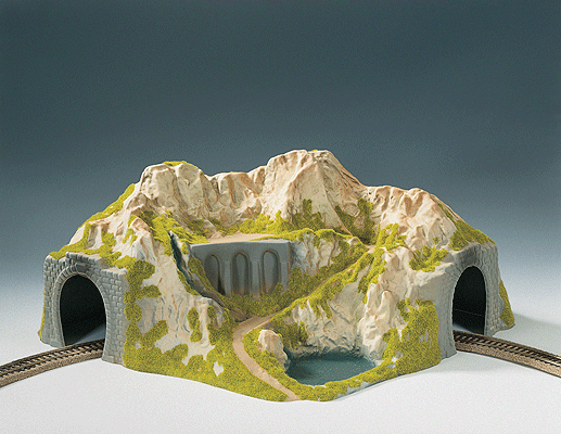 Tunnels -- Single-Track, Curved - 16-1/8 x 14-9/16 x 7-7/8"  41 x 37 x 20cm