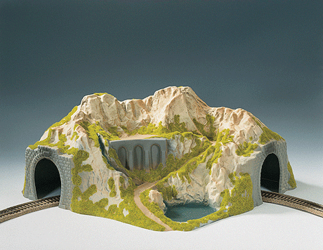 Tunnels -- Single-Track, Curved - 16-1/8 x 14-9/16 x 7-7/8"  41 x 37 x 20cm