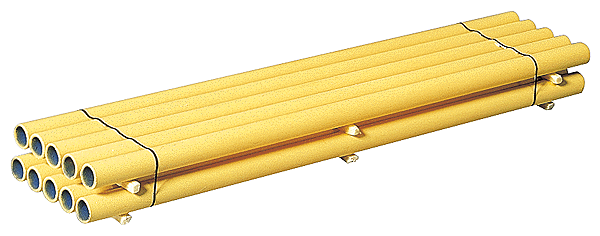 Freight Car Loads -- Plastic Pipe  - Yellow