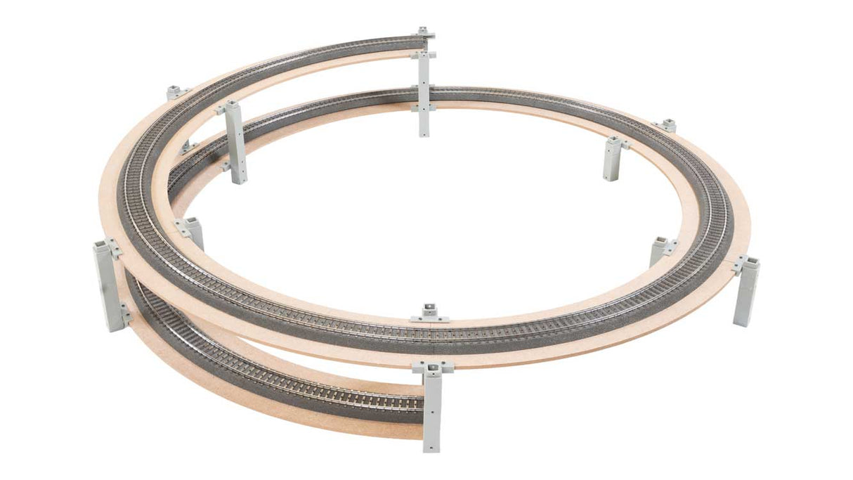Basic Circle Helix Kit - Easy Track -- Double Track, 19" 48.2cm & 21-3/8" 54.3cm Radius, 47-5/8" 121cm Diameter