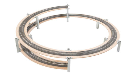 Basic Circle Helix Kit - Easy Track -- Double Track, 19" 48.2cm & 21-3/8" 54.3cm Radius, 47-5/8" 121cm Diameter