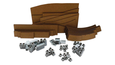 Albulabahn Layout Base Kit for European Sectional Track -- Wood Subroadbed w/Risers Only 78-3/8 x 39 - 5-1/2"  199 x 99 x 13.9cm-1