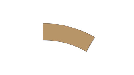 Laser-Cut Subroadbed Section for Marklin C-Track - Easy-Track -- Curve R2 3-1/16 x 3/16"  7.75 x 4cm  17-1/4" 43.75cm Radius pkg(6)-1