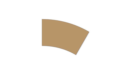 Laser-Cut Subroadbed Section for Marklin C-Track - Easy-Track -- Double-Track Curve R2 & R3 17-1/4" 43.75cm & 20-1/4" 51.5cm Radius pkg(6)-1