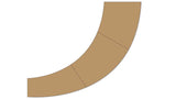 Laser-Cut Subroadbed Section for Marklin C-Track - Easy-Track -- Fits Marklin C-Track Curved Turnouts #441-24671/24672-1
