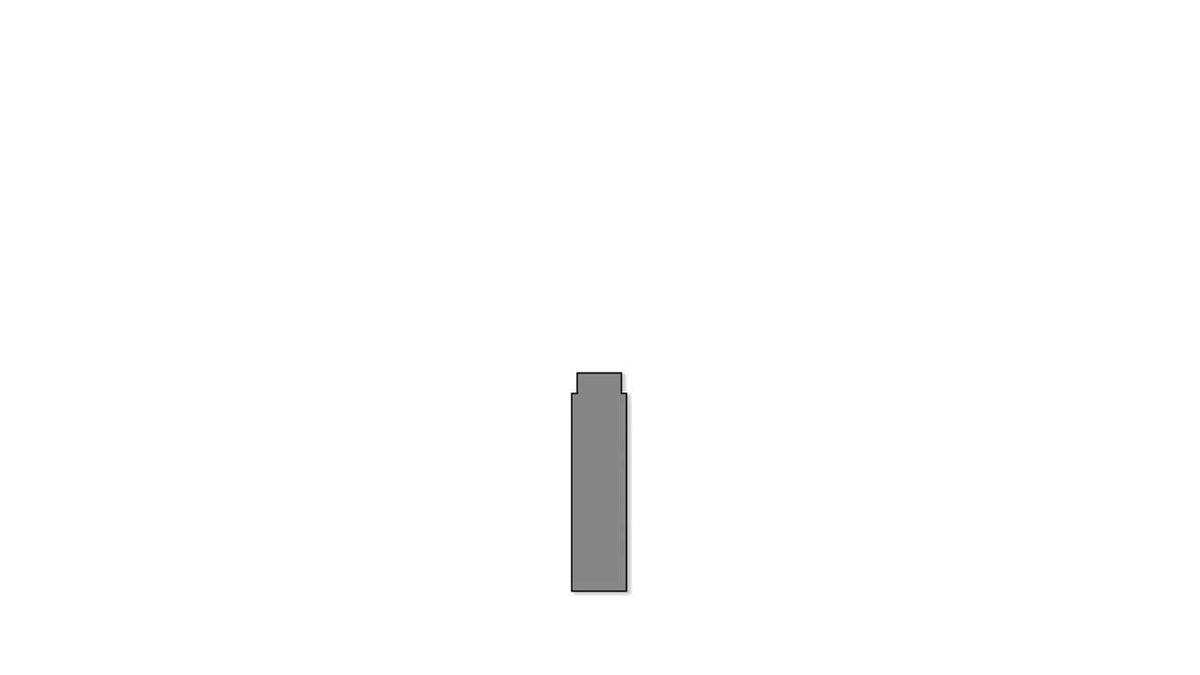 Base Plate Pier/Pillar Roadbed Support - Easy-Track -- 5/8 x 5/8 x 2-9/32"  16 x 16 x 58mm pkg(10)