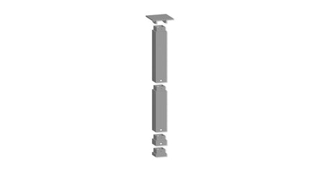 Base Plate Pier/Pillar Roadbed Tall Support Set - Easy-Track -- 10 Each: 528-53901, 53902, 53907, 53908, 53910 Total Height 5-29/32"  150.2