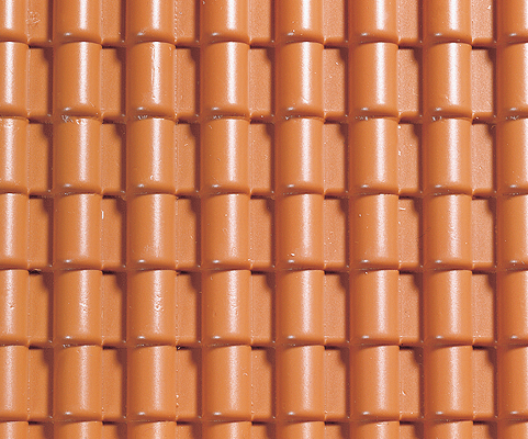 Spanish Roof Tiles -- 24 x 7-3/16" 60 x 18cm (red)