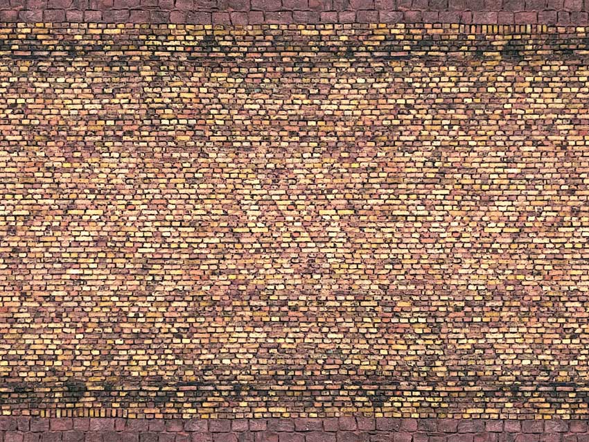3-D Printed Cardstock Texture Sheet -- Weathered Brick 9-13/16 x 4-15/16"  25 x 12.5cm