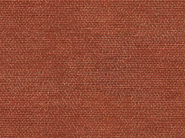3-D Printed Cardstock Texture Sheet -- Red Brick 9-13/16 x 4-15/16"  25 x 12.5cm