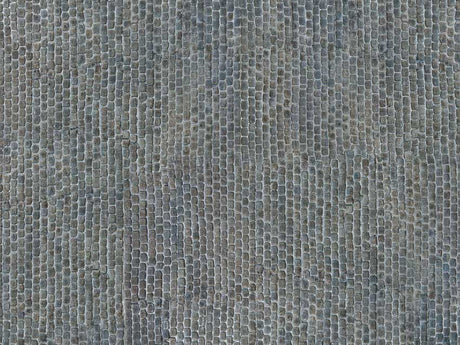 3-D Printed Cardstock Texture Sheet -- Old Town Paving Stones - Cobblestone 9-13/16 x 4-15/16"  25 x 12.5cm
