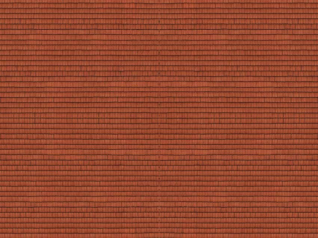 Printed Cardstock 3-D Texture Sheet -- Tile Roof 9-13/16 x 4-15/16"  25 x 12.5cm