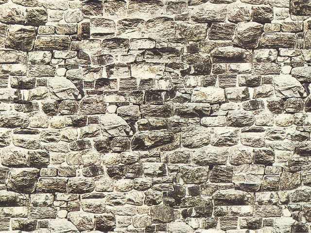 Building Material Cardboard Sheet -- Granite Block 25-3/16 x 5-7/8"  64 x 15cm