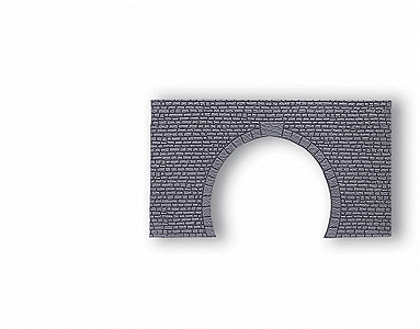 Styro-Flex Walls & Tunnel Portals -- Tunnel Portal Double Track (gray) 9-7/16 x 5-1/2"  24 x 14cm