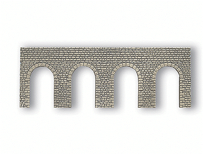 Styro-Flex Walls & Tunnel Portals -- Open Round-Arch Arcade Wall (beige) 13-25/32 x 4-15/16"  35 x 12.5cm