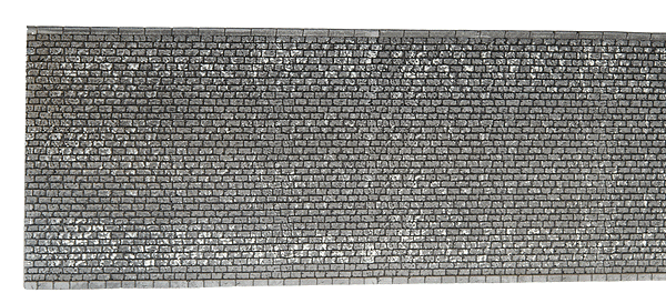 Profi-Plus Scenic Components -- Wall, Extra Long (gray brick) 26-3/8 x 5-1/8"  67 x 12.5cm