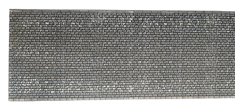 Profi-Plus Scenic Components -- Wall, Extra Long (gray brick) 26-3/8 x 5-1/8"  67 x 12.5cm