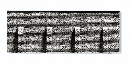 Profi-Plus Scenic Components -- Arcade Wall, Extra Long (gray) 26-3/8 x 5-1/8"  67 x 12.5cm