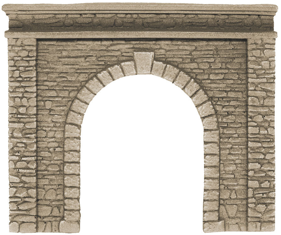 Natural-Stone Tunnel Portal -- Single-Track 5-11/16 x 4-15/16"  14.5 x 12.5cm-1