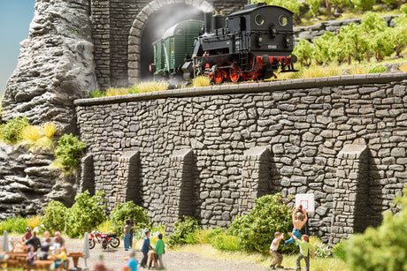 Natural-Stone Tunnel Portal -- Single-Track 5-11/16 x 4-15/16"  14.5 x 12.5cm-2