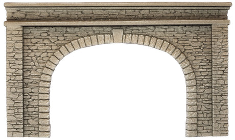 Natural-Stone Tunnel Portal -- Double-Track 8-11/16 x 5-1/8"  22 x 13cm-1