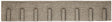 Natural-Stone Retaining Wall with Buttresses -- Extra Long - 26-1/8 x 4-7/8"  66.4 x 12.3cm