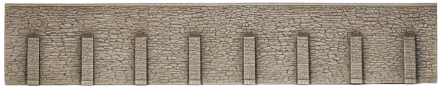 Natural-Stone Retaining Wall with Buttresses -- Extra Long - 26-1/8 x 4-7/8"  66.4 x 12.3cm