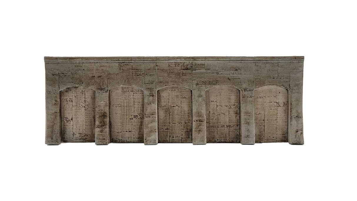 Concrete Arcade Wall - Closed Arcades -- 11-13/16 x 4"  30 x 10.1cm