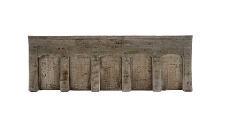 Concrete Arcade Wall - Closed Arcades -- 11-13/16 x 4"  30 x 10.1cm