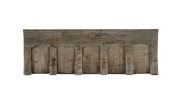 Concrete Arcade Wall - Closed Arcades -- 11-13/16 x 4"  30 x 10.1cm