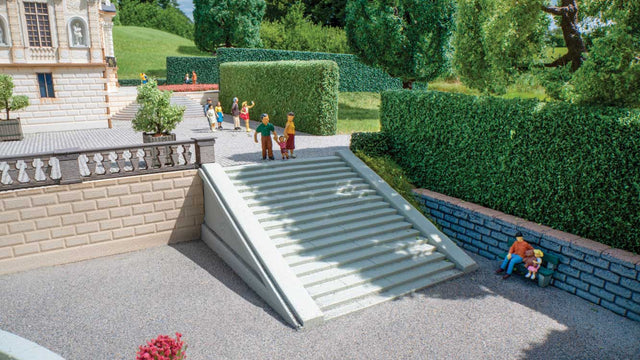 Straight Open-Air Staircase -- 8-1/16 x 3-15/16 x 1-3/16"  20.5 x 10 x 3cm pkg(2)