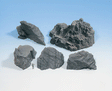 Molded Foam Rock Pieces -- Granite pkg(5)