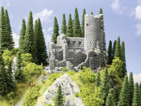 Castle Ruin -- Assembled - 7-7/8 - 6-7/16 x 6-1/2"  20 x 16.3 x 16.5cm