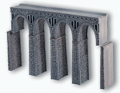 Hard Foam Viaduct -- Quarrystone 14-3/4 x 1-5/8 x 9-7/8"  37.4 x 4 x 25.1cm