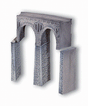 Profi-Plus Scenic Components -- Quarrystone Curved Viaduct (gray) 14-7/64" radius