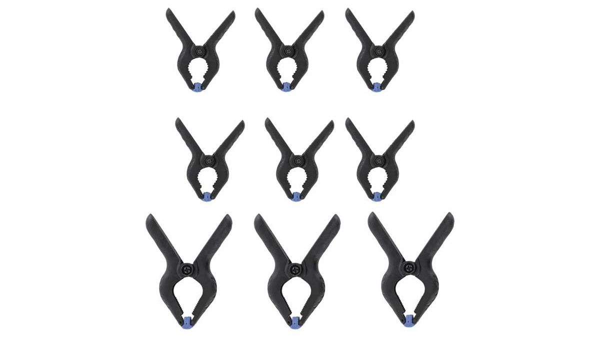 Nylon Clamp Set -- 9 Pieces