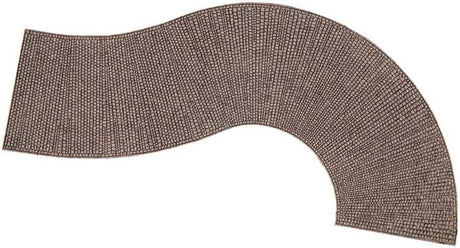 Flexible Cobblestone 2-Lane Curved Road -- Roman Pattern 12-5/8 x 2-15/16"  32 x 7.5cm
