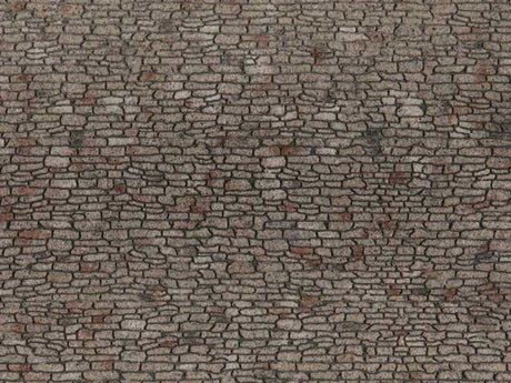 Structured Flexible 3-D Texture Sheet -- Quarrystone Wall 11 x 3-15/16"  28 x 10cm