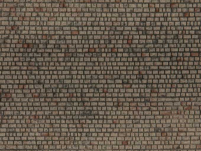 Structured Flexible 3-D Texture Sheet -- Ashlar Masonry Wall 11 x 3-15/16"  28 x 10cm