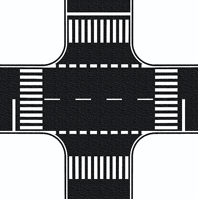 Flexible Pavement Sheet - 8-5/8 x 8-5/8"  22 x 22cm -- Crossing (Asphalt)