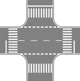 Flexible Pavement Sheet - 8-5/8 x 8-5/8"  22 x 22cm -- Crossing (gray)