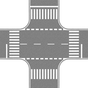 Flexible Pavement Sheet - 8-5/8 x 8-5/8"  22 x 22cm -- Crossing (gray)