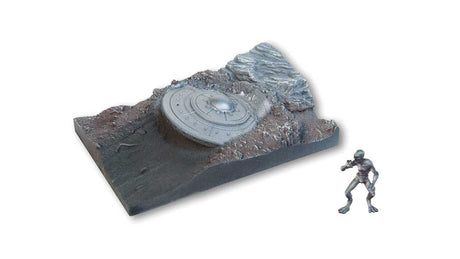 UFO Crash Scene w/Alien -- Hard-Foam & 3D Print Kit - 22.5 x 15 x 6.5 cm-2
