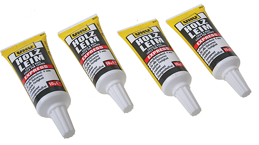 Special Adhesive for Laser-Cut Kits -- 10g Tubes pkg(4)