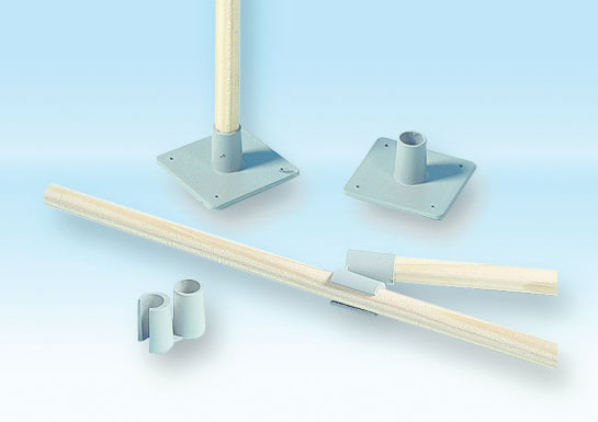 Terra-Form Landscape Base Connector Rod Bases & Chocks -- 20 Bases & 20 Connsctors for Terra-Form Rods