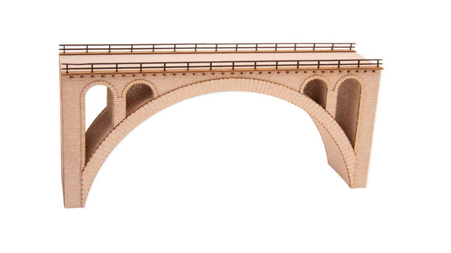 Brombenz Viaduct -- Laser-Cut Kit - 7-1/4 x 1-1/2 x 3-3/8"  18.6 x 3.8 x 8.6cm-1