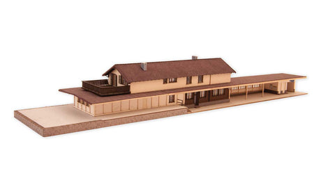 Bergun Train Station -- Laser-Cut Kit - 13-1/4 x 2-3/4 x 1-15/16"  33.7 x 7 x 5cm-1